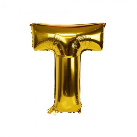 Balão Dourado Letra T T16