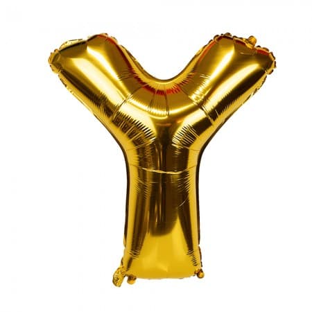 Balão para Festas Letra Y T32 Dourado