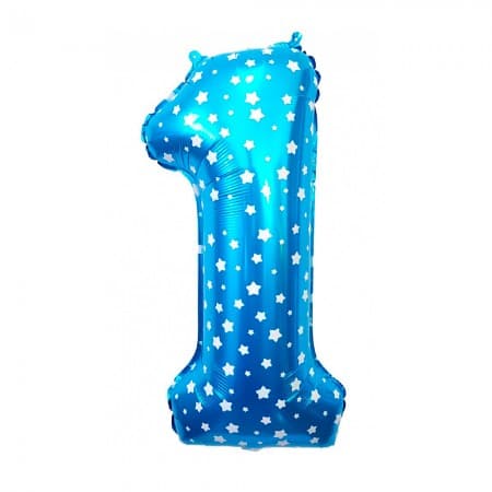 Balão para Festas Número 1 Azul T32