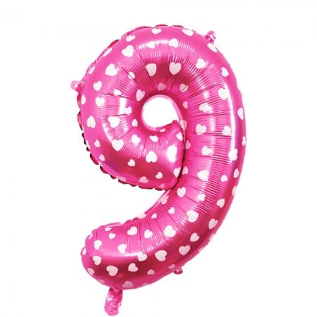 Bal O Para Festas N Mero 9 Pink T32