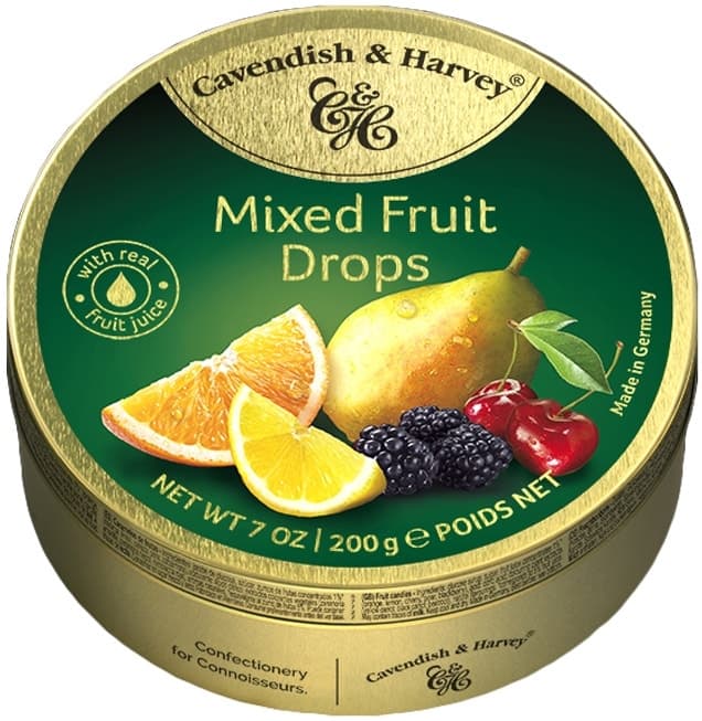 Bala de Frutas Cavendish & Harvey Mixed Fruit Drops - 200G