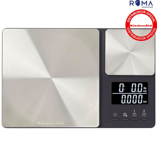 Balança de Cozinha KitchenAid KQ909G Plataforma Dupla Inox