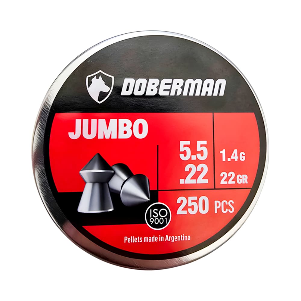 Chumbinho Doberman Jumbo 5.5Mm 1.4G 250 Peças