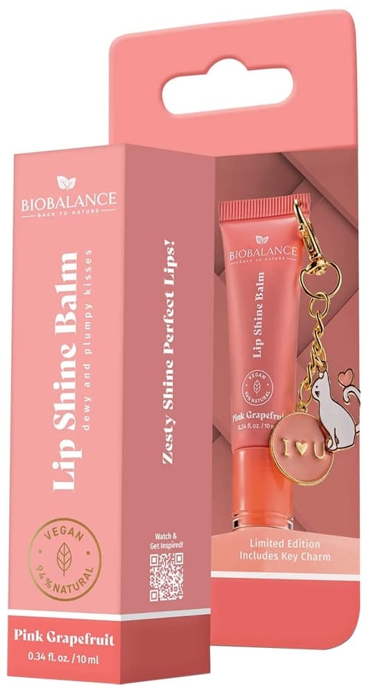 Bálsamo Labial Biobalance Lip Shine Pink Grapefruit - 10mL