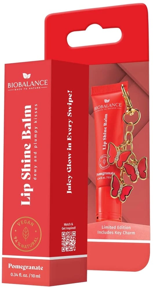 Bálsamo Labial Biobalance Lip Shine Romã - 10mL