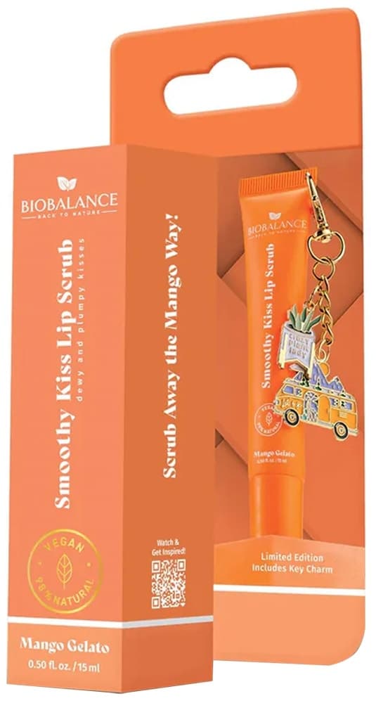 Bálsamo Labial Biobalance Smoothy Kiss Lip | Scrub Manga Gelato - 15mL