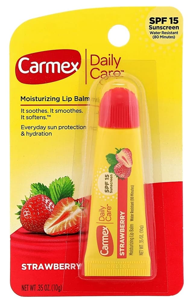 Bálsamo Labial Carmex Daily Care Spf15 Morango - 10G