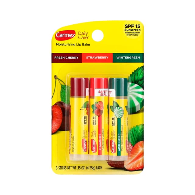 Bálsamo Labial Carmex Daily Care Surtido 3 Unidades