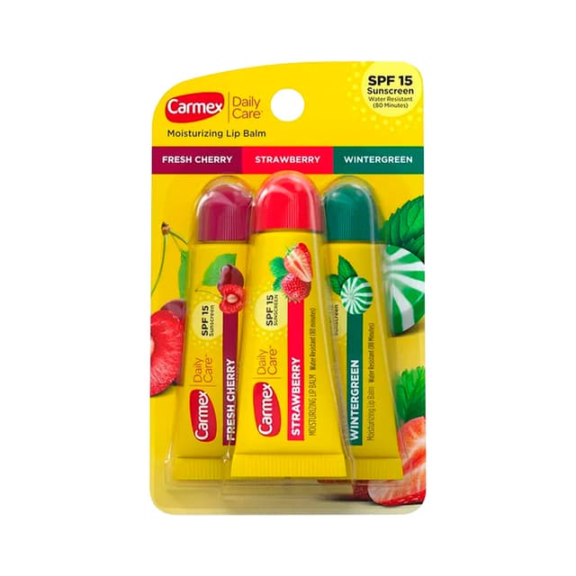 Bálsamo Labial Carmex Daily Care Surtido 3 Unidades
