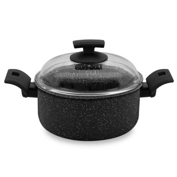 Panela Balzano 24CM com Tampa de Vidro