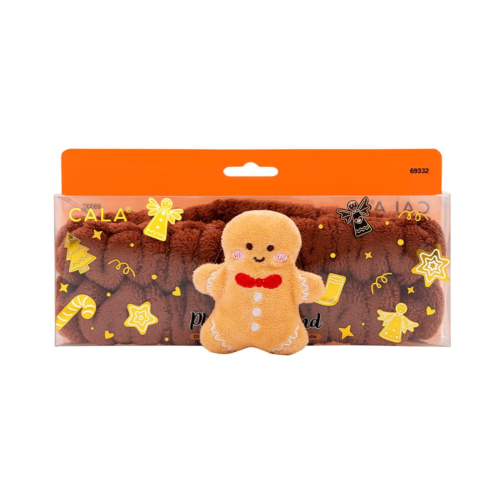 Banda para Cabelo Cala Plush Big Bow Gingerbread