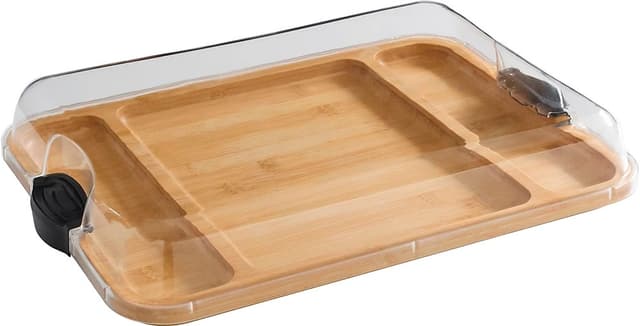 Bandeja com Tampa Farberware Bamboo 30.4x40.6cm
