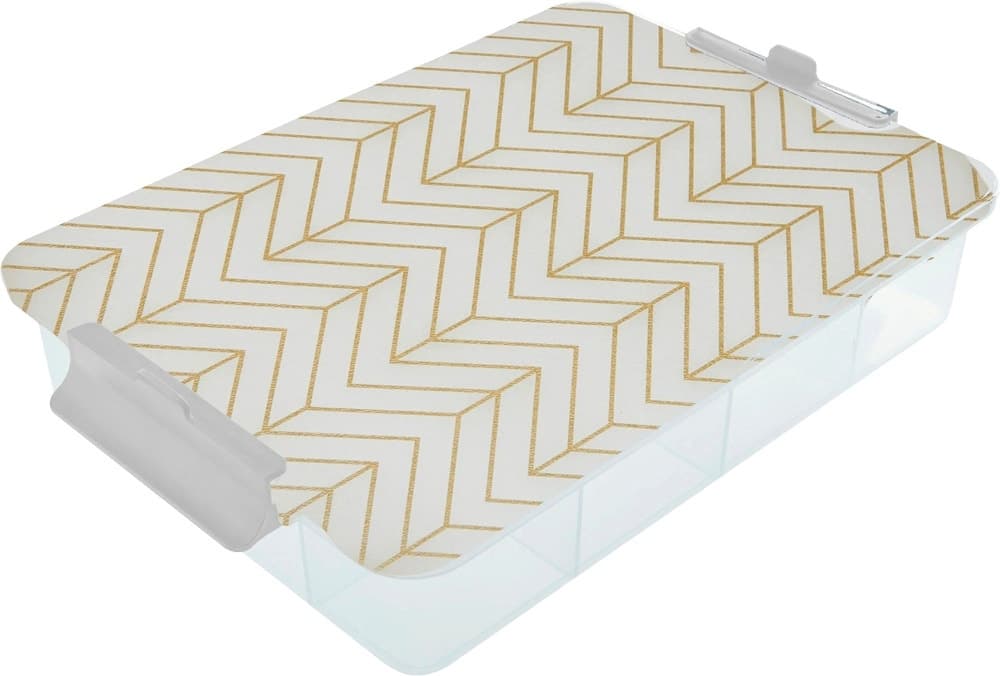Bandeja com Tampa Farberware Snacklebox 27.9x40.6cm