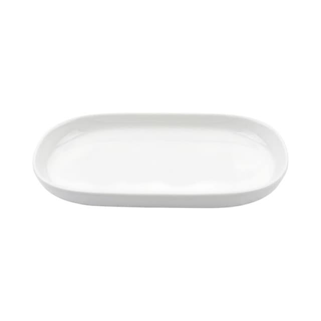 Bandeja de Cerâmica Life Home Es-54884 21 Cm Branco
