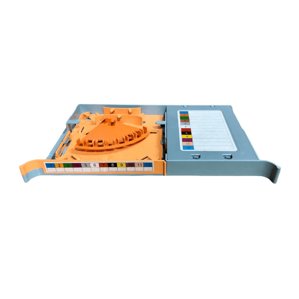 Bandeja Distribuidor de Fibra Óptica Jz-8009 30CM 12 Cores 30 X 19 X 2,5 Cm