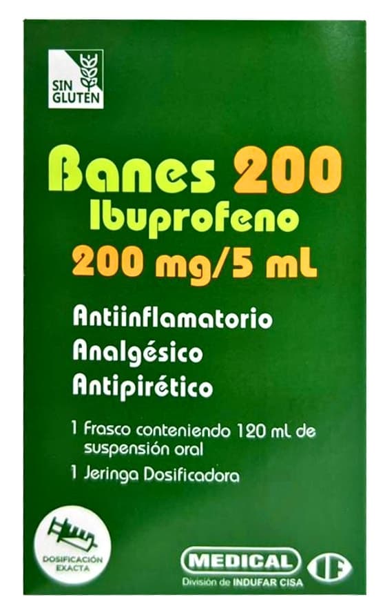 Banes Ibuprofeno 200mg/5mL - 120mL
