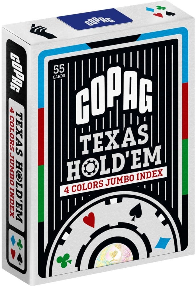 Baralho Copag Texas Hold'em 4 Colors Jumbo Index - 55 Cartas