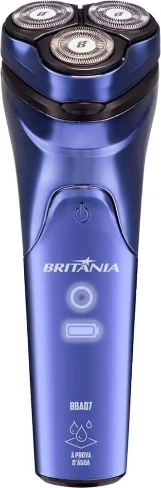 Barbeador Britania Bba07 Bivolt Azul