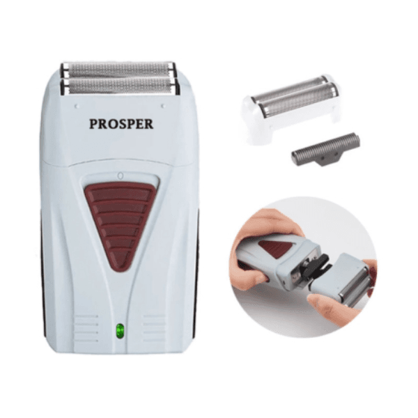 Barbeador Elétrico Prosper P-4408 Recarregável Cinza