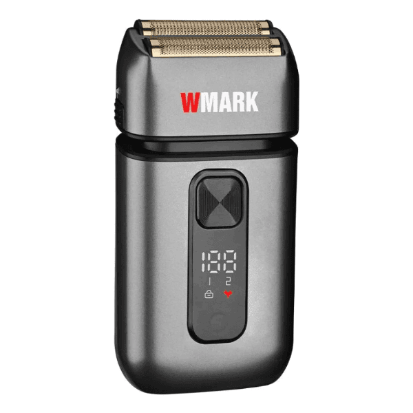 Barbeador Elétrico Wmark Ng-986 Super Close Profissional Sem Fio 7000-7500RPM 1400Mah Recarregável Cinza
