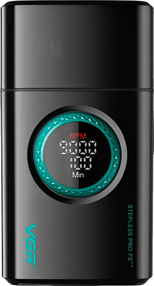 Barbeador Vgr Voyager Foil Shaver Stepless Pro V-377 Recarregável - Preto