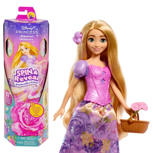 Boneca Barbie Princesa Spin e Revela Rapunzel