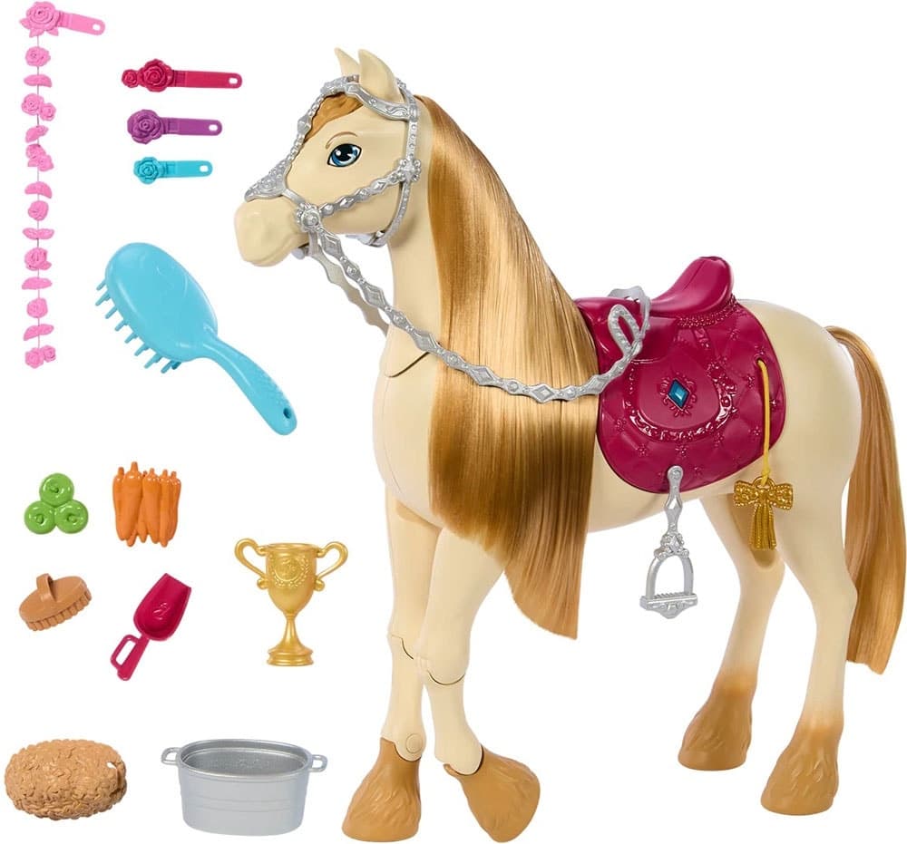 Boneca Barbie Mattel Mysteries: The Great Horse Chase Dance And Show Horse/Cheval Hxj42