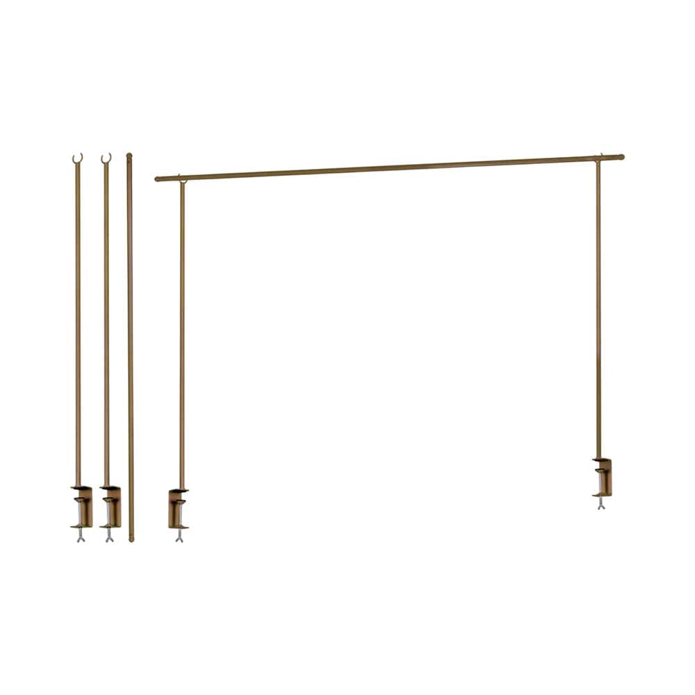 Barra Decorativa Kpm 027659 135/250 Cm Dourado