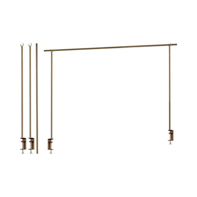 Barra Decorativa Kpm 027659 135/250 Cm Dourado