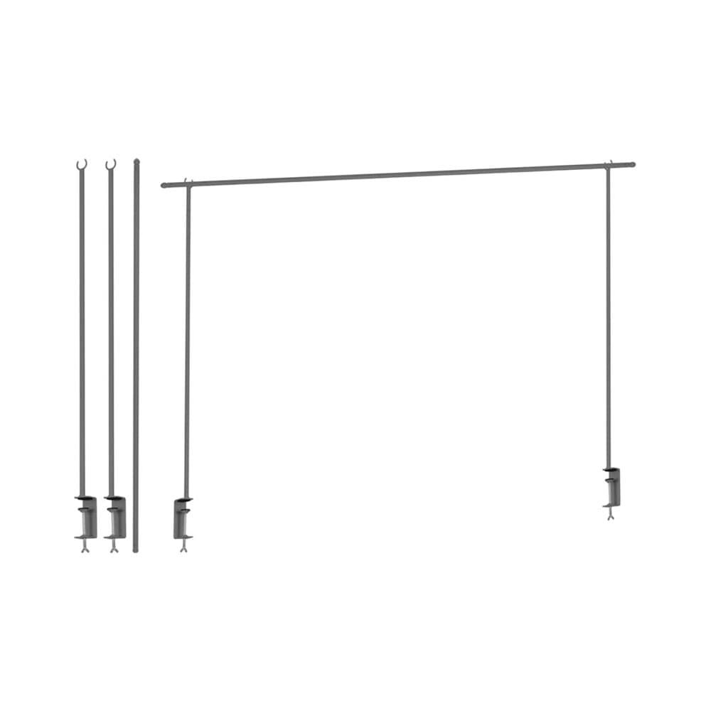 Barra Decorativa Kpm 039823 135/250 Cm Cinza