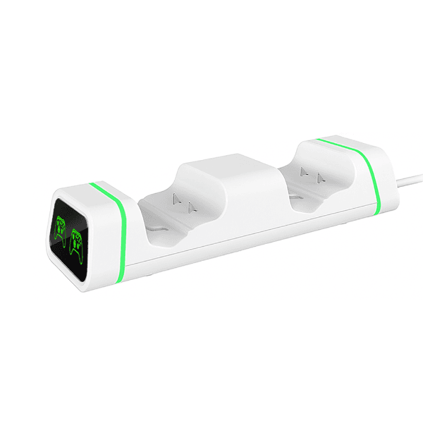 Base Carregadora para Bateria Dobe X-Series Tyx-19006X com 2 Baterias (800Mah) para Xbox X-Series S/X e X-One S/X - Branco