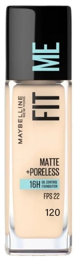 Base Líquida Maybelline Fit Me Matte + Poreless 120 Classic - 30mL