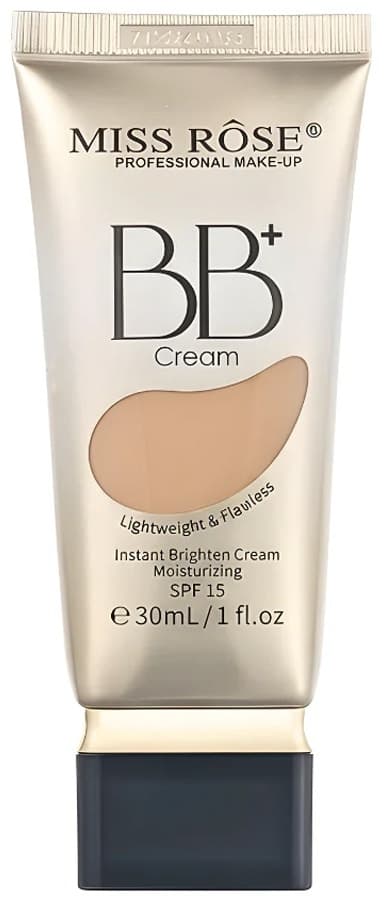 Base Líquida Miss Rose Bb+ Cream Spf15 Bege 4 - 30mL