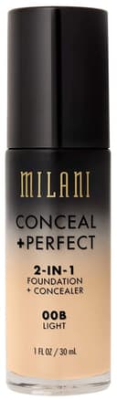Anúncio: Base Liquido Milani Conceal + Perfect 2 en 1 00 Light Natural - 30mL