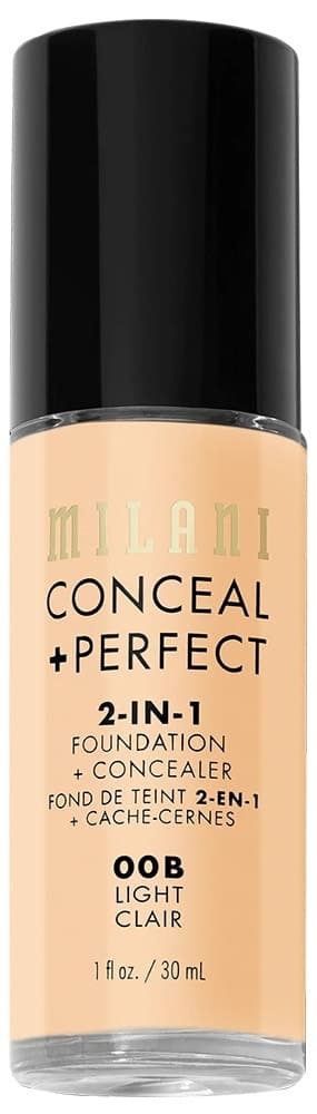 Base Líquida Milani Conceal + Perfect 2In1 00B Light Clair - 30mL
