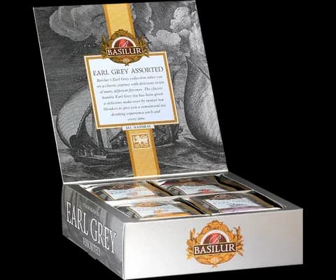 Chá Basilur Earl Grey Assorted 40 Saquetas