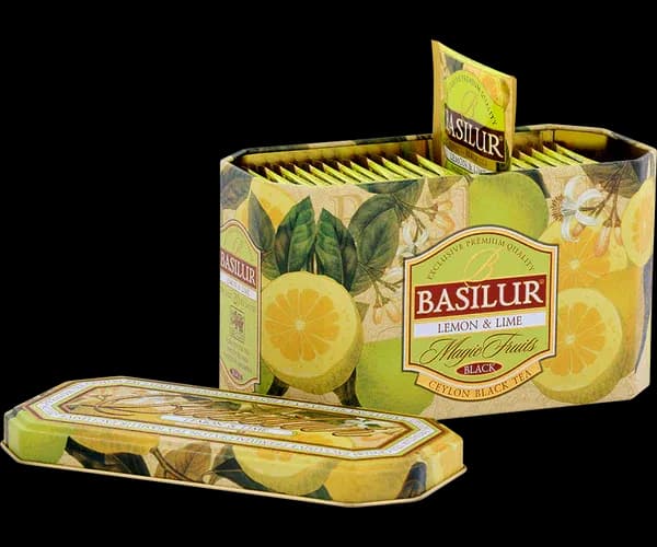 Chá Basilur Magic Fruit Lemon & Lime 20 Sachês