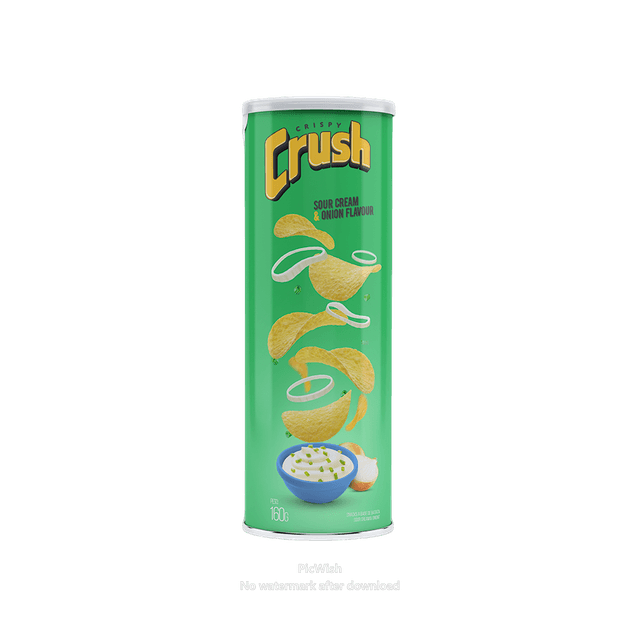 Batata Crispy Crush Sour Cream Y Onion Flavour 100G*