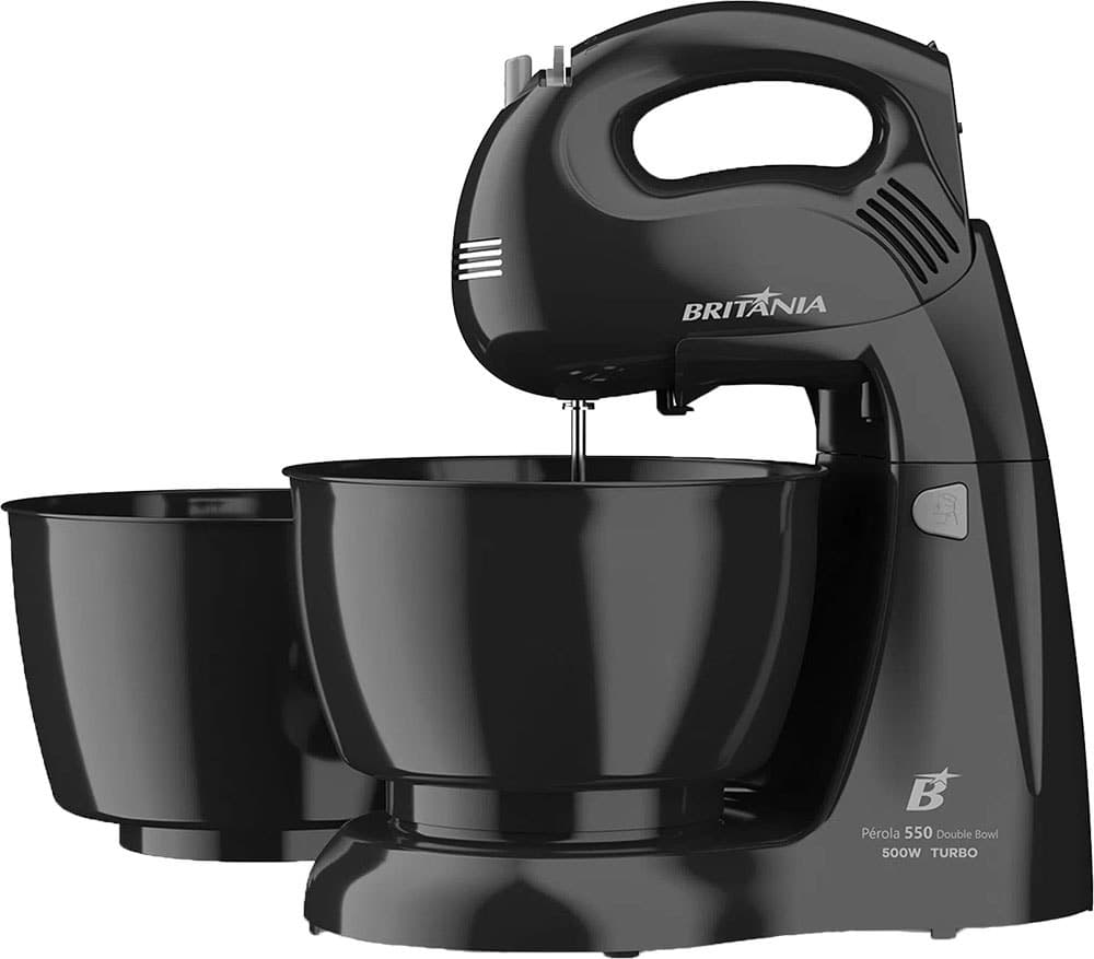 Batedeira Britania Pérola 550 Turbo 4,3L 500W 4 Velocidades 220V