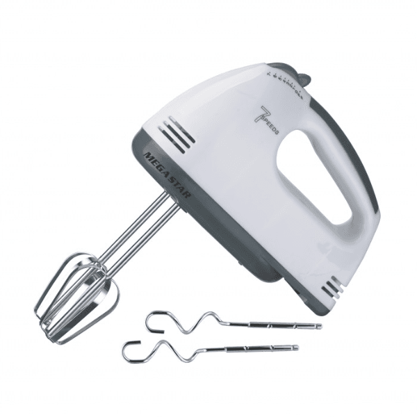 Batedeira Elétrica Megastar GE118G Sem Bowl 7 Velocidades 300W 220V ~ 50/60Hz Branco/Cinza