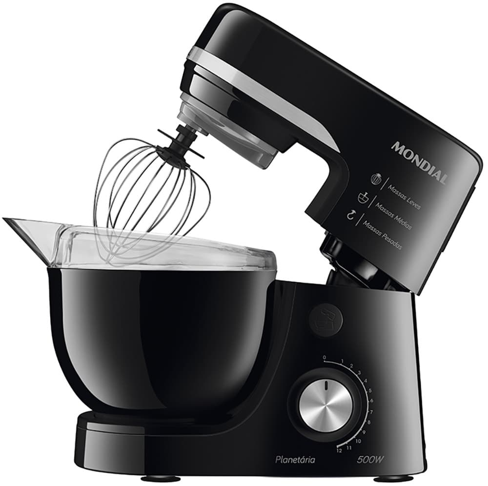 Batedeira Planetária Mondial Bp-03-B 4.5 Litros 220V-50/60Hz Preto