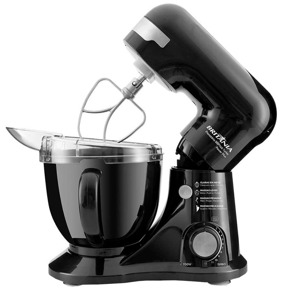 Batedeira Planetária Britania Turbo Power Plus Bbp760 (220V) Preto
