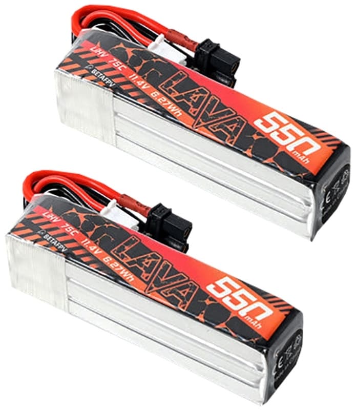 Bateria Betafpv Lava 3S 550 mAh 75C (2 Peças)