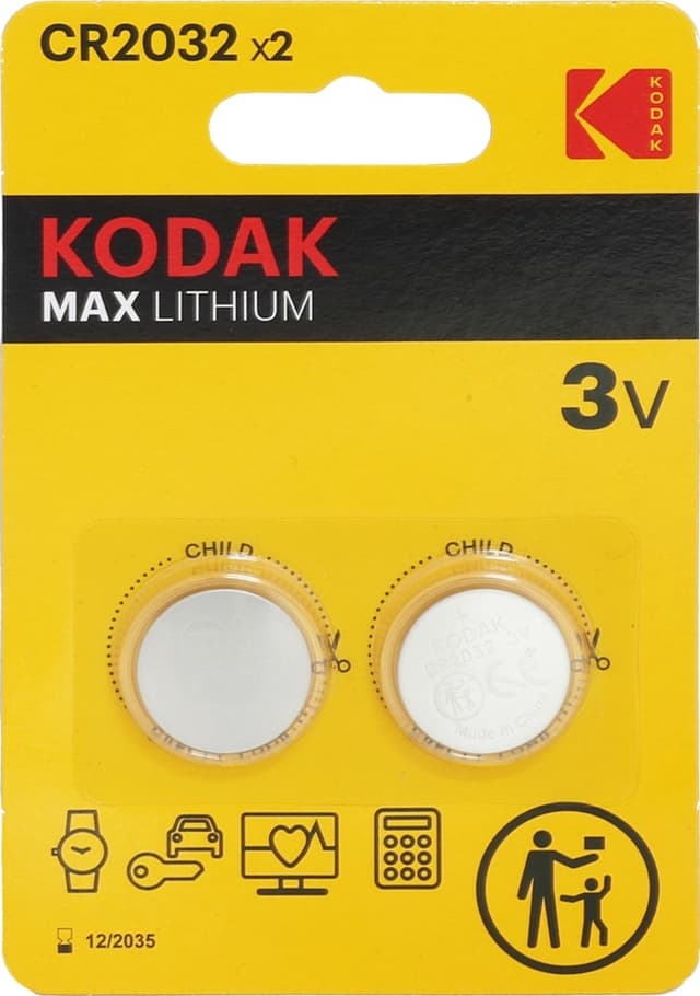 Bateria Kodak Cr2032 Max Litium 3V (3 Unidades)