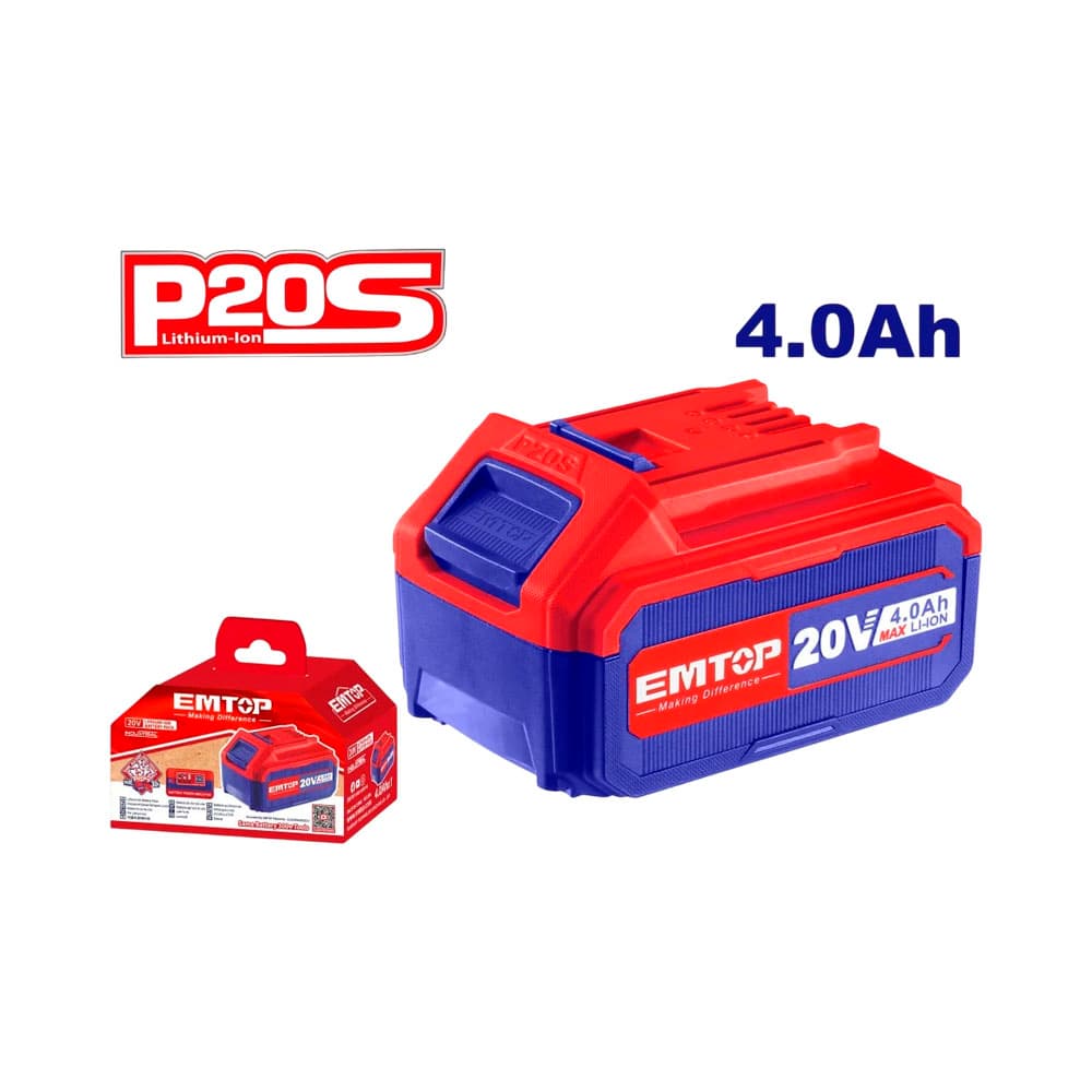 Bateria Recarregável Emtop Ebpk20021 20V 4.0Ah Bitvol