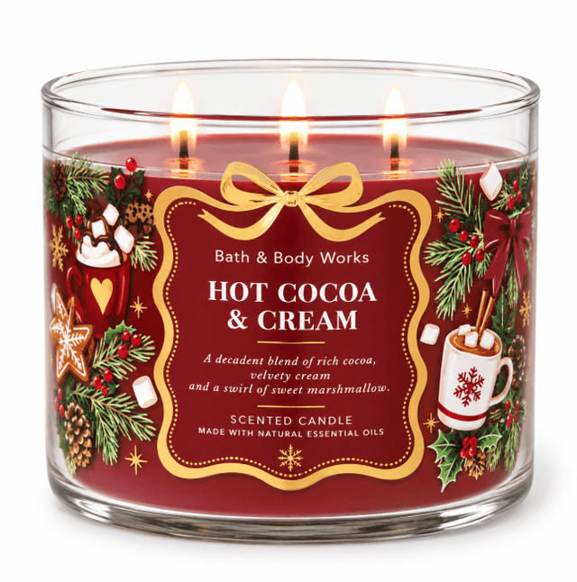 Vela Perfumada Bath And Body Works Hot Cocoa&cream 411G