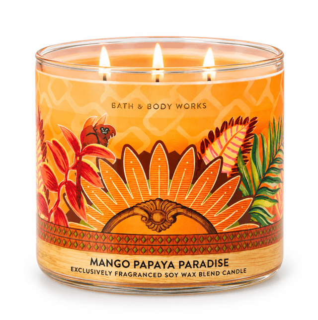 Vela Perfumada Bath And Body Works Mango Papaya Paradise 411G