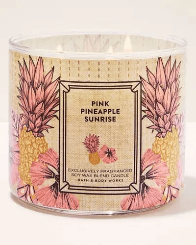 Vela Perfumada Bath And Body Works Pink Pineapple Sunrise 411G