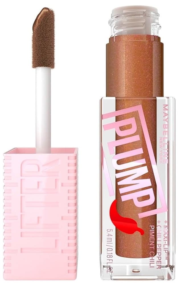 Batom Líquido Maybelline Lifter Plump 008 Hot Honey 5.4mL