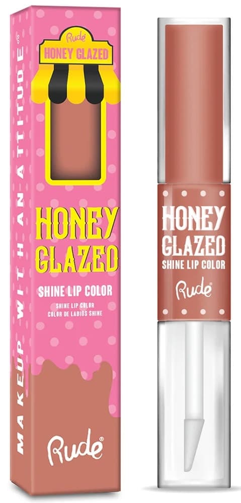 Batom Líquido Rude Honey Glazed Shine 3.6G